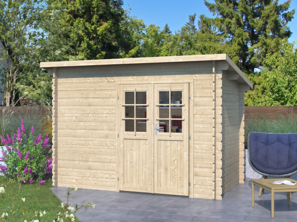 Tuinhuis blokhut Aras 34 mm naturel