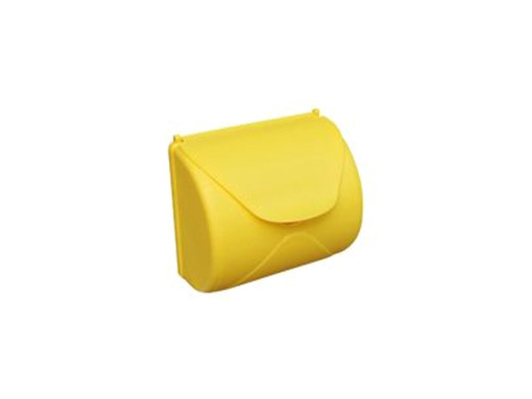 Brievenbus plastic geel
