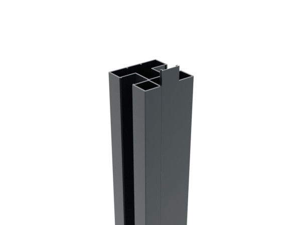 Alu H-paal Composiet Boston 75×75 mm lengte 190 cm