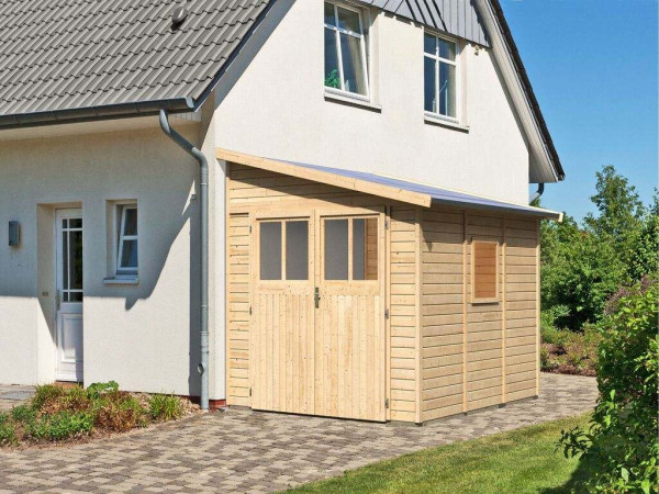 Tuinschuur aanbouw Bomlitz 3 19 mm natuurlijke afwerking