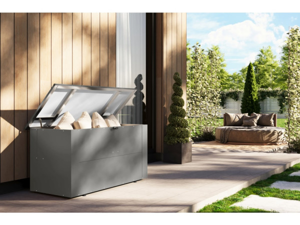 Metalen box “Himalia 1” grijs aluminium