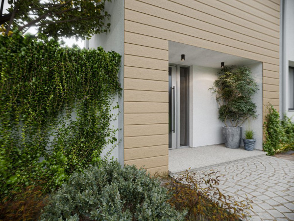 Gevelbekleding PU Co-Extrusie co-geëxtrudeerd Magnolia wandprofiel