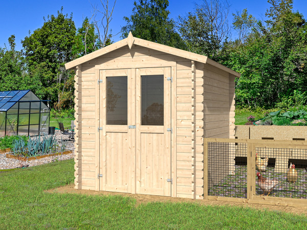 Tuinhuis "Mini 2 D" BBH 28 mm Zadeldak