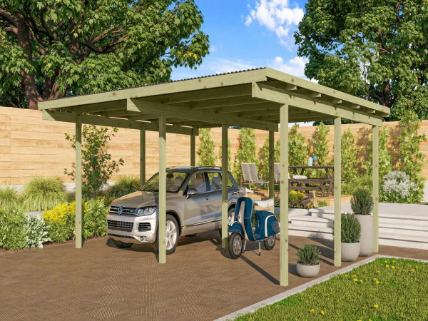 Carport dubbele carport 1 ECO