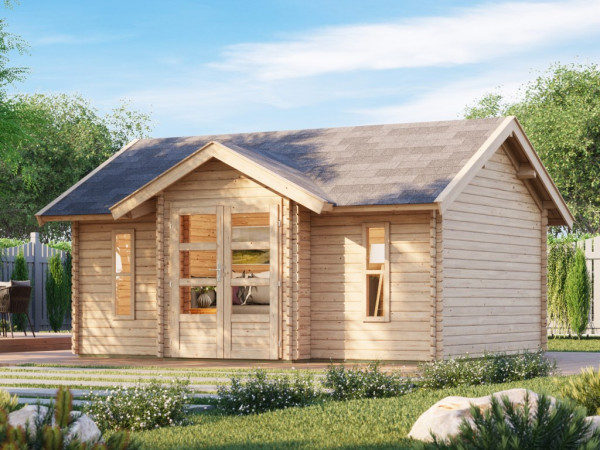 Tuinhuis Nordland 38 mm naturel zonder bodem