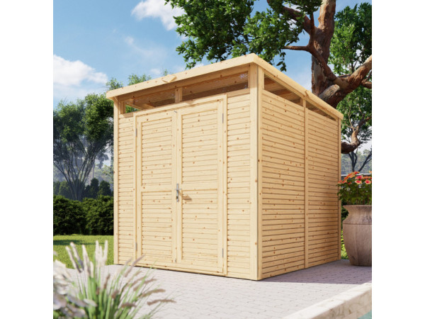 Tuinhuis Pentos Rhombusprofiel 18 mm naturel