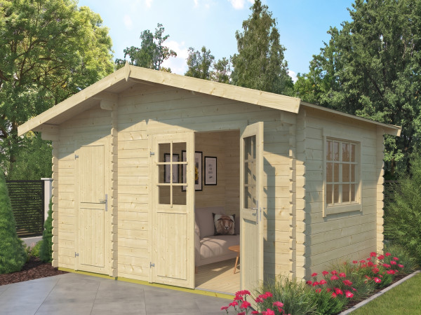 Tuinhuis blokhut Keila 34 mm onbehandeld