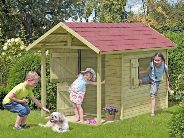 Speelhuis CLASSIC Andy druk geïmpregneerd