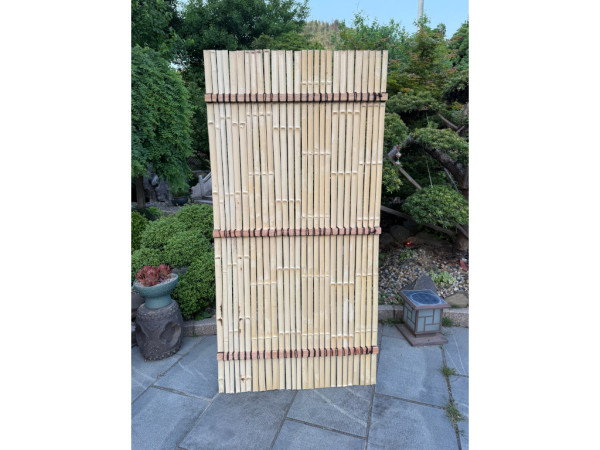 Privacy schutting bamboe slank natuur