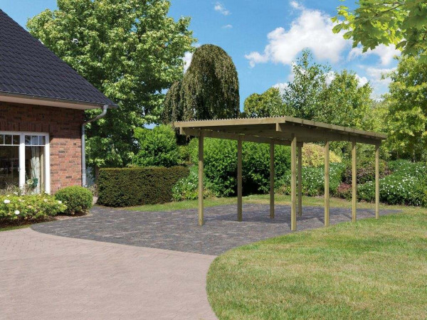Carport enkele carport 1 ECO incl. 2 toegangsbogen