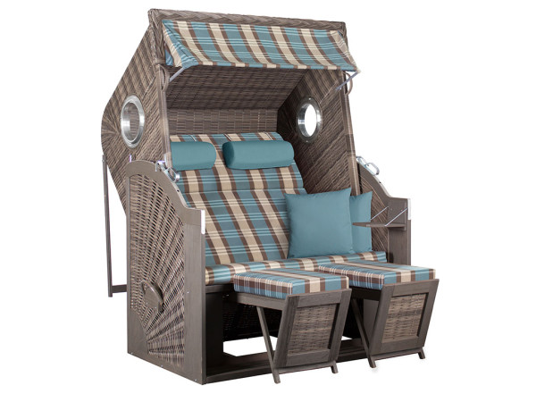 Strandstoel Trendy Pure Cliff XL Sun grijs design 436 met patrijspoorten