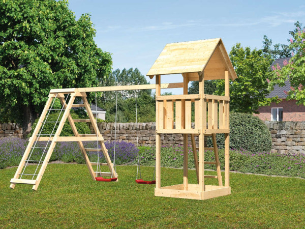 Speeltoren Lotti naturel incl. dubbele schommel