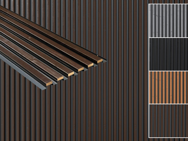 Akoestische panelen Wandbekleding Bruin Natuur