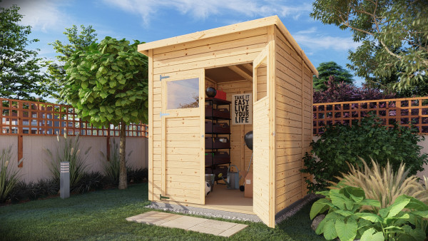Tuinhuis Marksburg 2 14 mm naturel