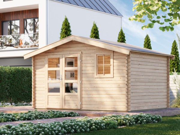 Blokhut tuinhuis Felsenau 5 38 mm natuurlijke afwerking