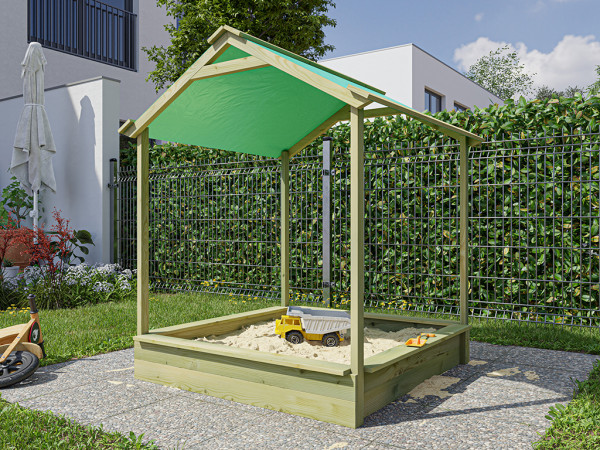 Zandbak met dak 16 mm KDI