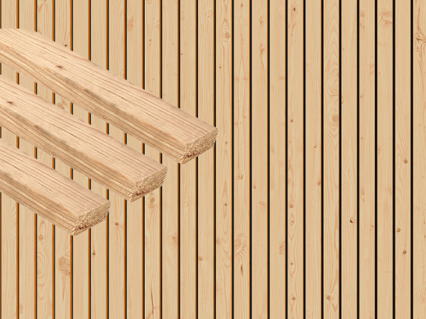 Gevel rhombusprofiel Canadese douglas