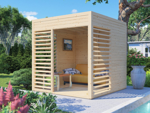 Houten paviljoen Garten-Lounge 1 19 mm onbehandeld