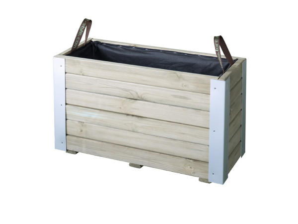Plantenbak BAMBOU 72 L met geotextiel