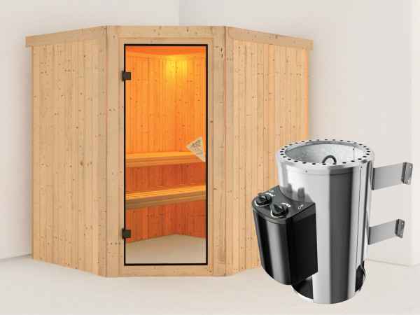 Systeemsauna Lilja incl. Plug & Play saunakachel besturing