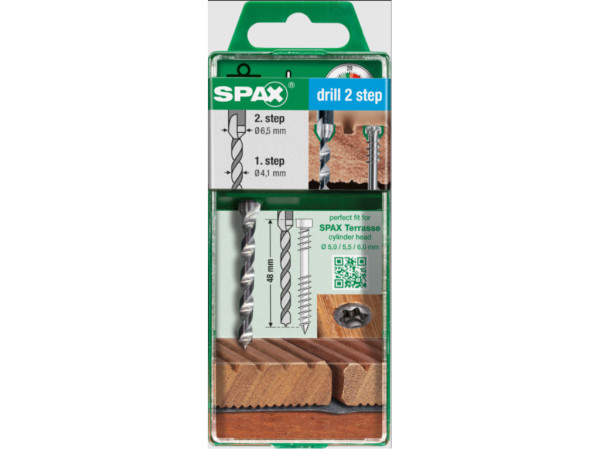 Boor met 2-traps boor 4,1 - 6,5 mm