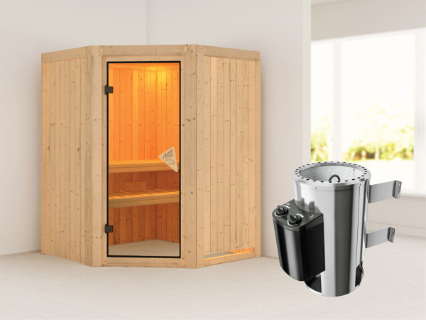 Systeemsauna Nanja incl. Plug & Play saunakachel besturing