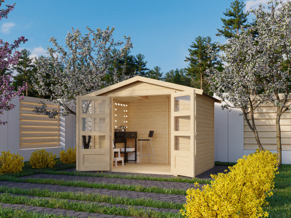 Tuinhuis Carlton 3 19 mm onbehandeld