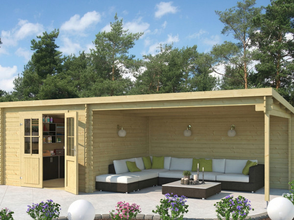 Blokhut St. Louis Exclusief 28 mm met 4 m verlenging