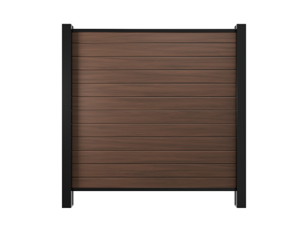 Tuinafrastering Privacyscherm PVC-steeksysteem Brown Oak