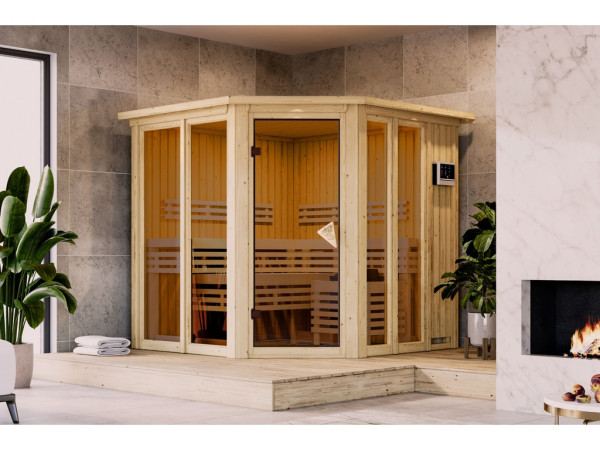 Sauna Airi SET met 9 kW kachel, externe bedieningseenheid