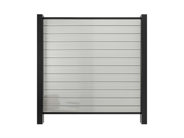 Tuinafscheiding PVC Plug-in Systeem Wit