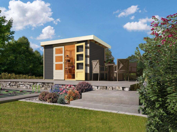 Tuinhuis Askola 4 19 mm terragrijs