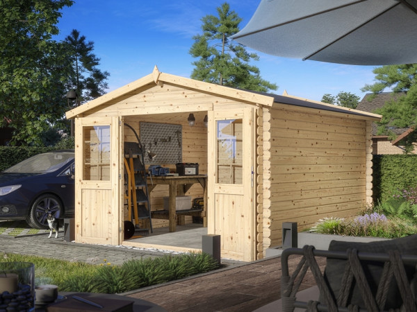 Tuinhuis blokhut CA2875 Houston 28 mm onbehandeld