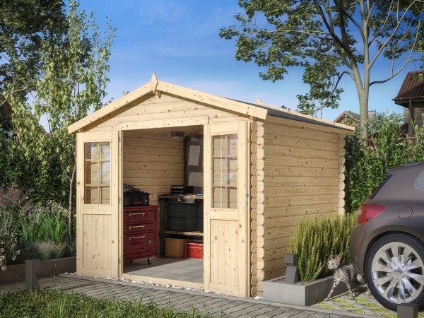 Tuinhuis blokhut CA2874 28 mm onbehandeld