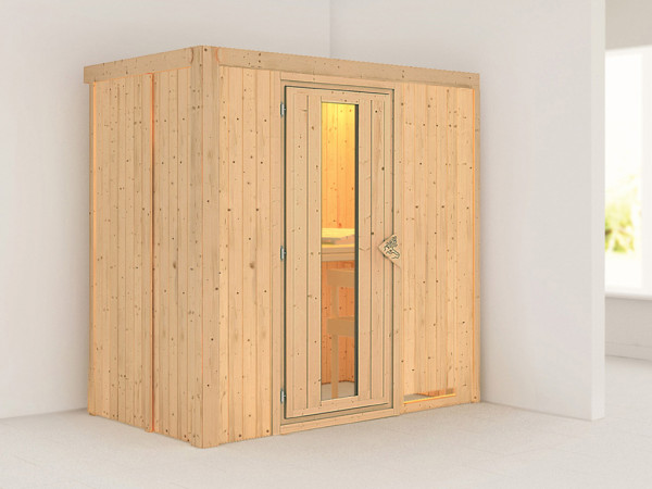 Systeemsauna Variado houten deur met geïsoleerd glas