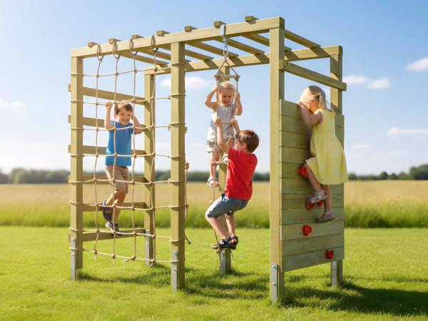 Speeltoren klimrek HANGO Rex KDI groen