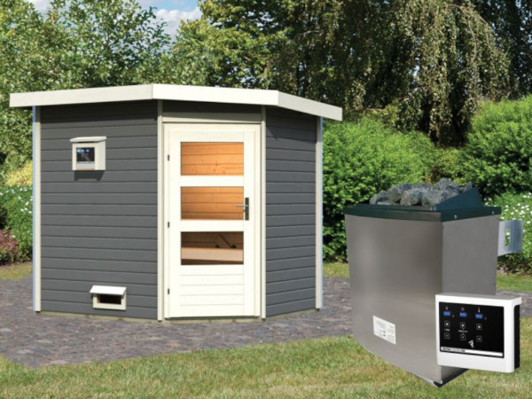 Saunahuis Mikka 38 mm terragrijs