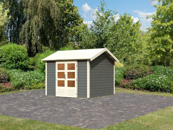 Tuinhuisje Theres 7 28 mm terra grijs