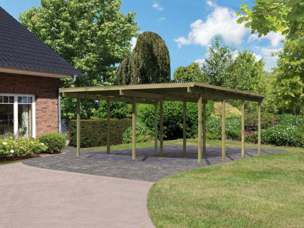 Carport dubbele carport 2 ECO