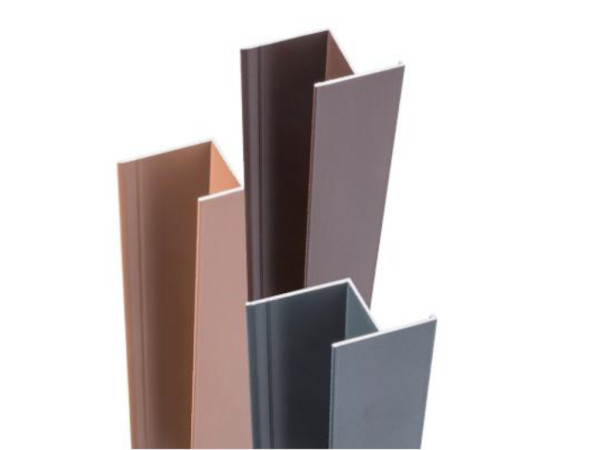 Aluminium overgangsprofiel antraciet voor gevelbekleding