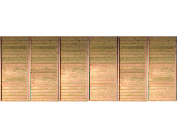 Achterwand voor dubbele carport kdi