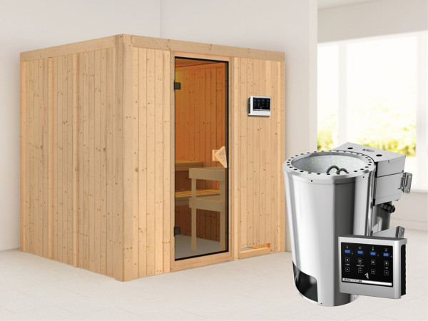 Systeemsauna Daria incl. Plug & Play Bio-kachel externe besturing