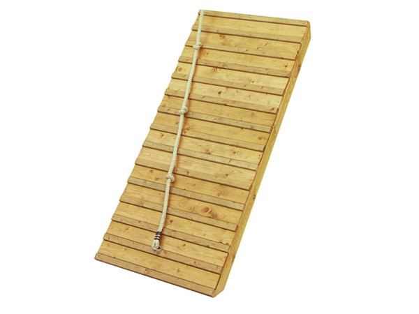 Houten helling met klimtouw Platformhoogte 1,50m naturel