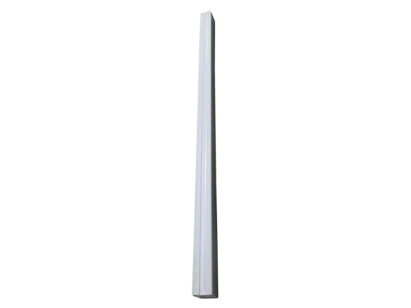 Aluminium paal 85 x 85 mm 186 cm lang, inclusief paalafdekstrip