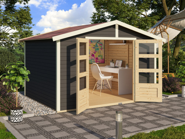 Tuinhuis Carlton 5 19 mm terragrijs