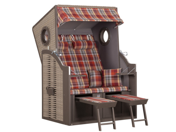 Strandstoel Twin View, design 429 met patrijspoorten