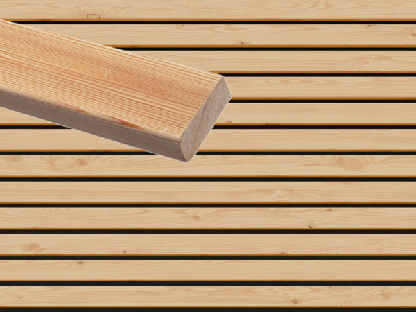 Gevelbekleding rhombus plint Siberische lariks