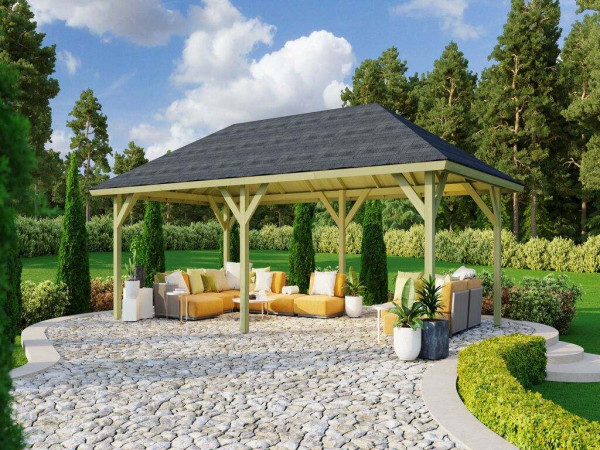 Paviljoen SPARSET Holm 2 CLASSIC, incl. dakshingles