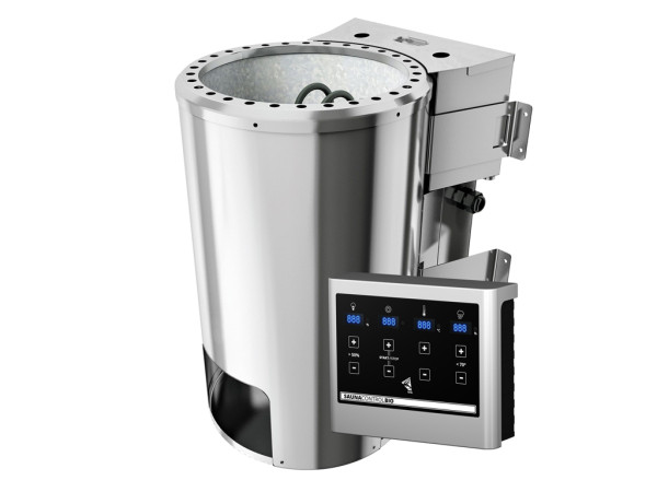 Bio-saunakachel 3,6 kW Plug&Play set incl. besturing en saunastenen