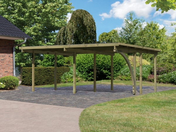 Carport dubbele carport 1 ECO incl. 1 toegangsboog